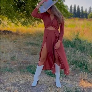 Rust color dress small